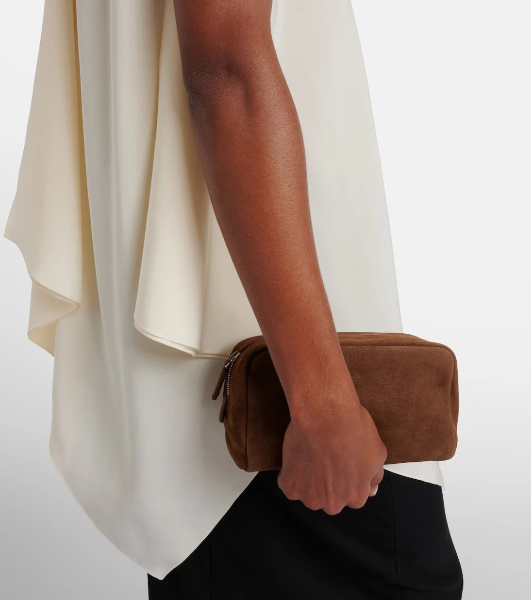 The Row - Astra Small suede pouch