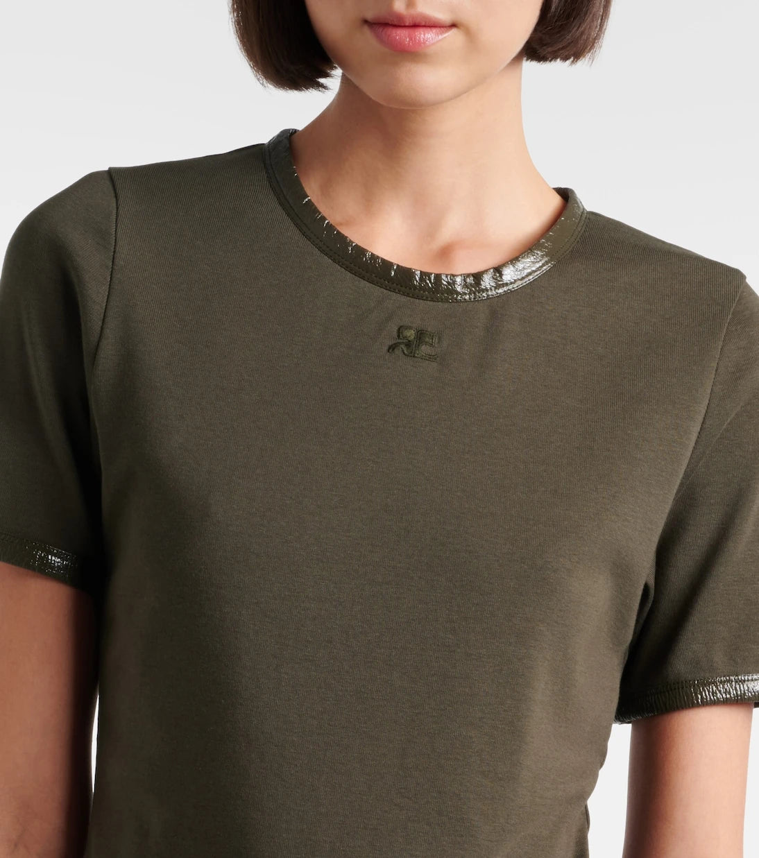 Courrèges - Logo cotton-blend T-shirt