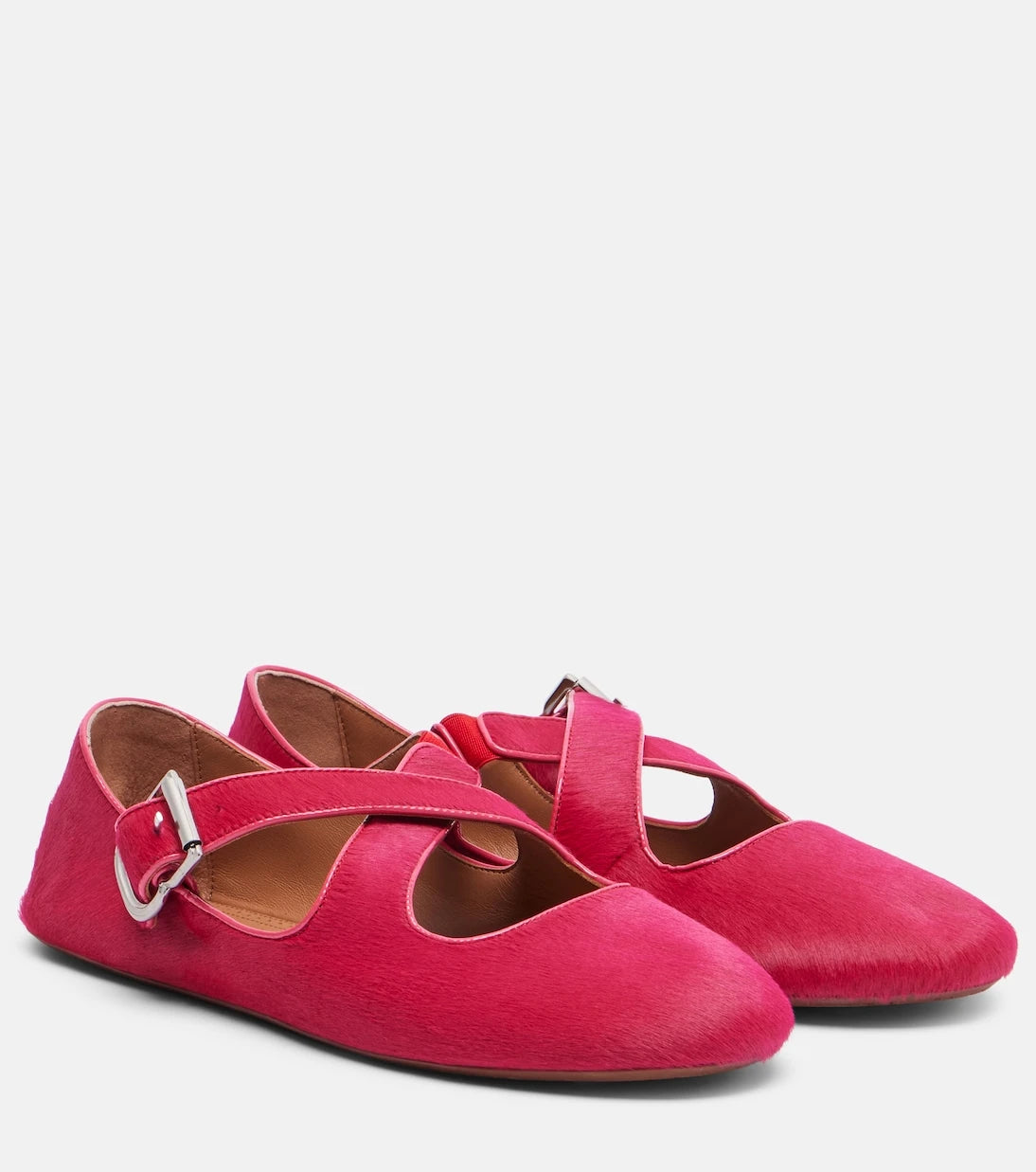 Alaïa - Calf hair ballet flats