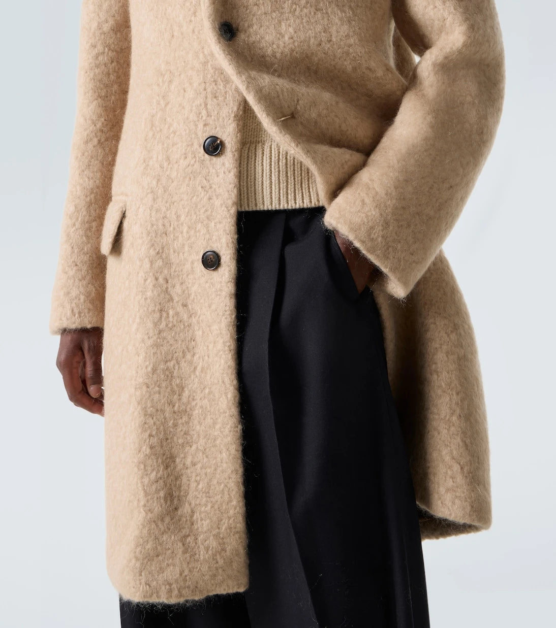 Dries Van Noten - Mohair and wool coat