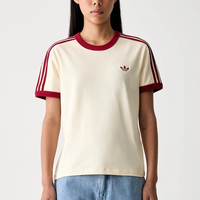 adidas Originals pamuk ve elastanlı kadın tişörtü