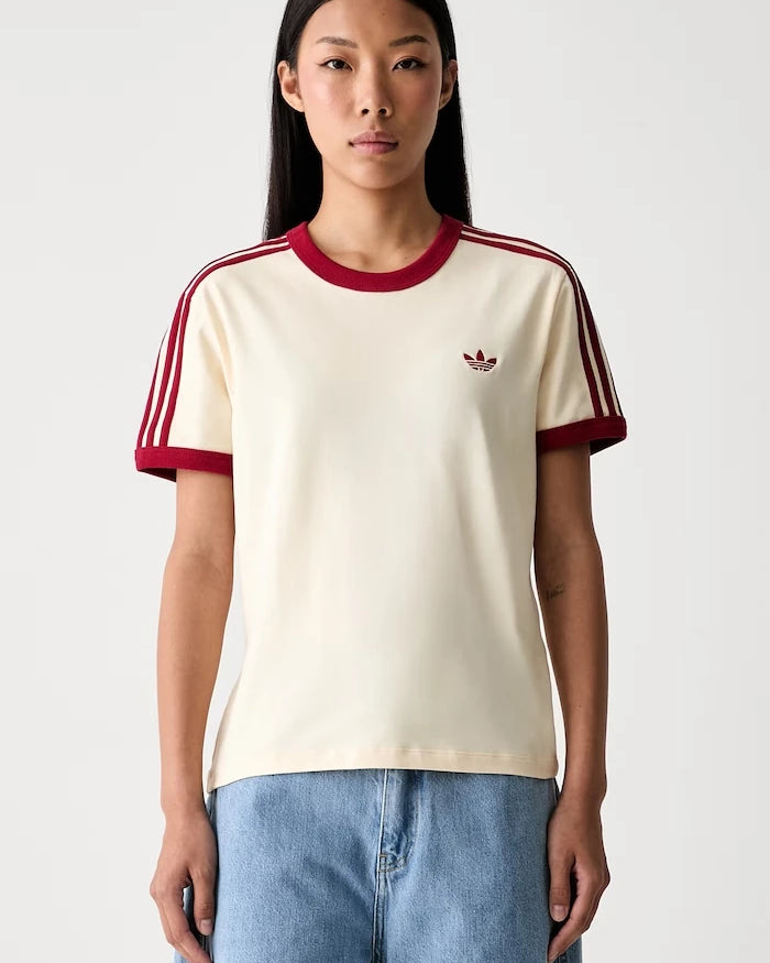 adidas Originals pamuk ve elastanlı kadın tişörtü