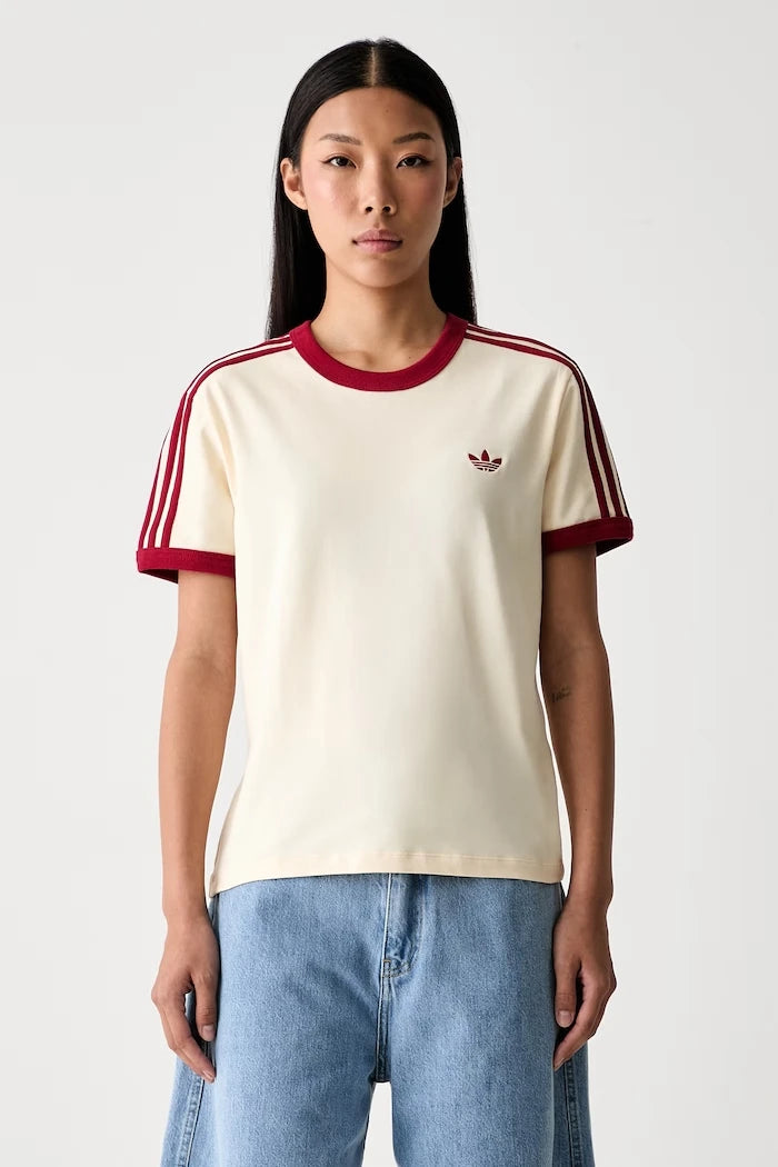 adidas Originals pamuk ve elastanlı kadın tişörtü