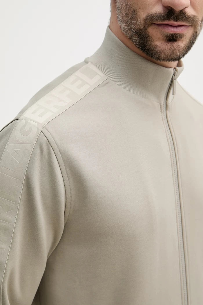 Karl Lagerfeld fermuarlı erkek viskon sweatshirt