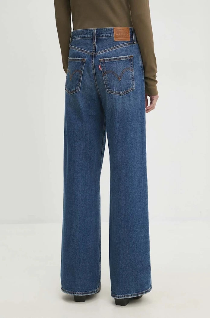 Levi's дънки wide leg дамски RIBCAGE WIDE LEG