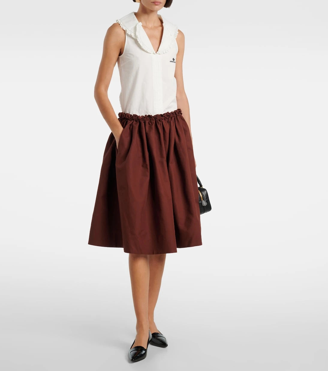 Shushu/Tong - Ruffled cotton top