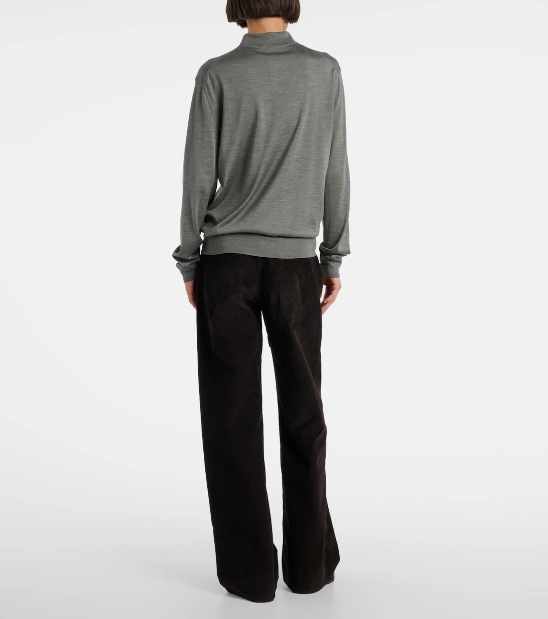 The Row - Lilienne silk polo sweater