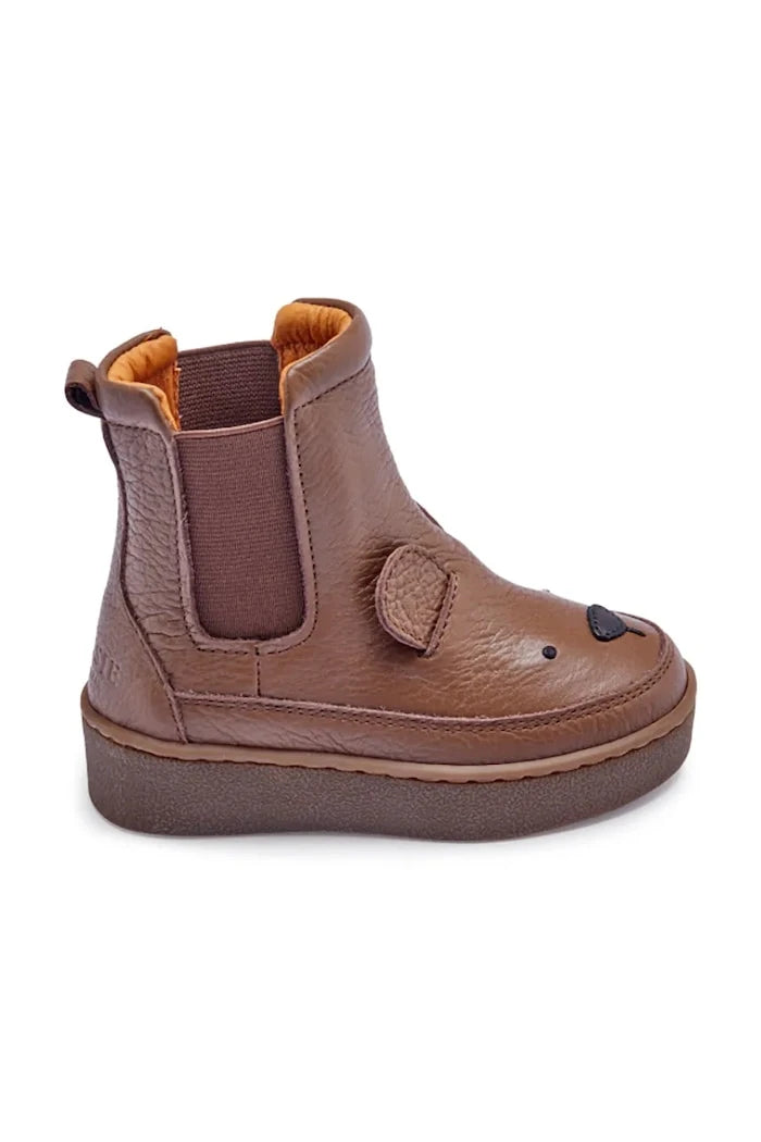 Бебешки кожени обувки Donsje Thudo Classic Boots Bear