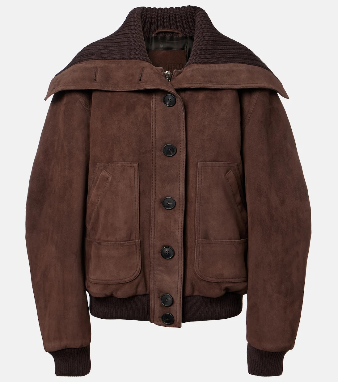 The Attico - Oversized suede bomber jacket