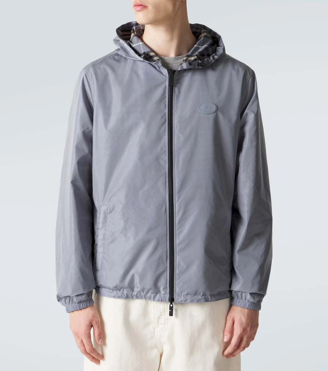 Burberry - Burberry Check reversible hooded jacket
