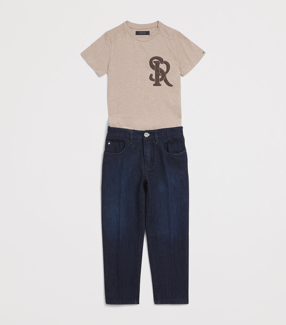Stefano Ricci Kids Cotton Logo T-Shirt (4-16 Years)