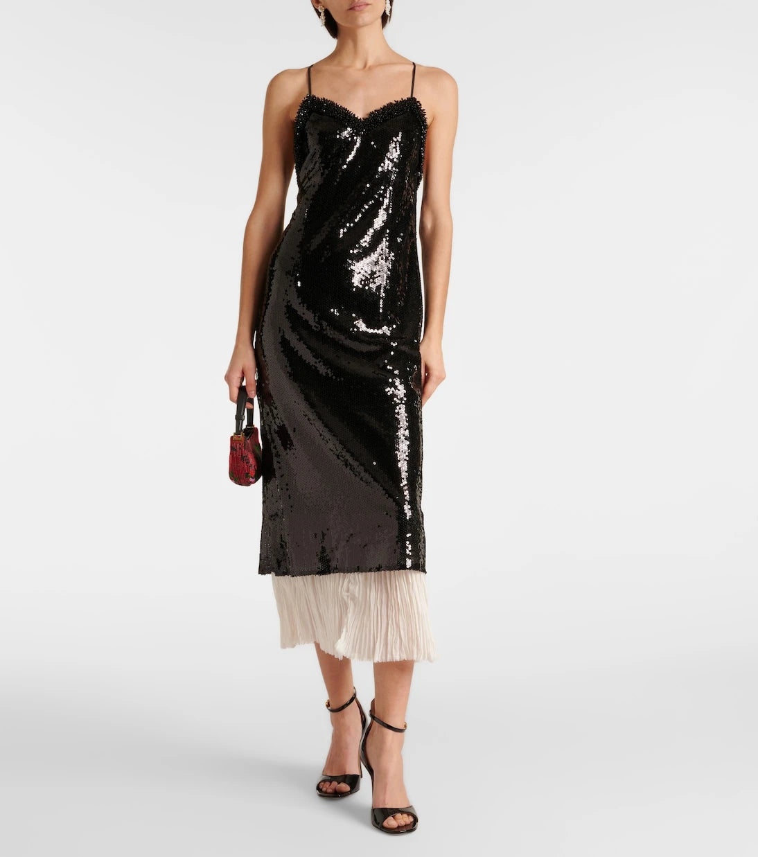 Xu Zhi - Sequined organza midi dress