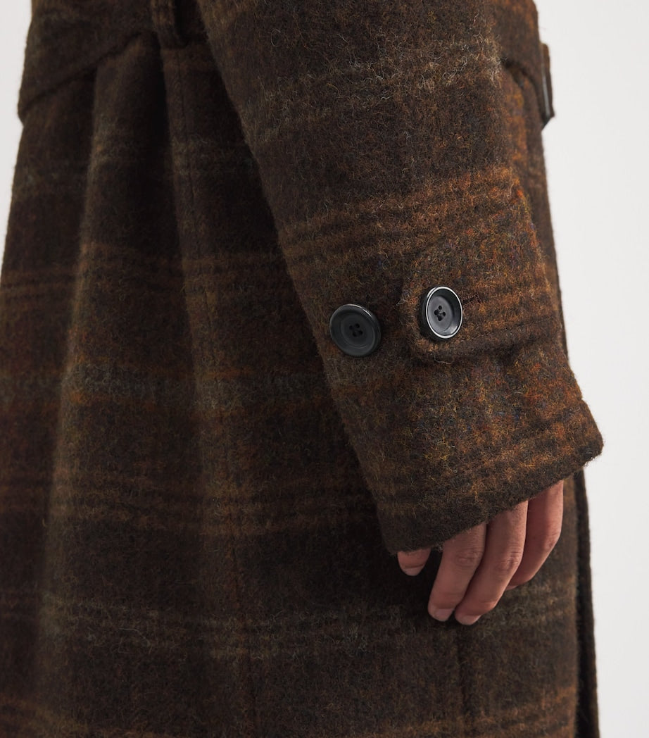 Tartan Belted Coat BROWN
