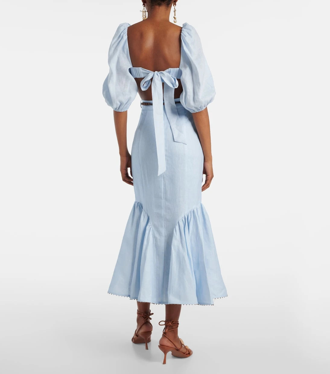 Zimmermann - Rhiannon linen midi skirt