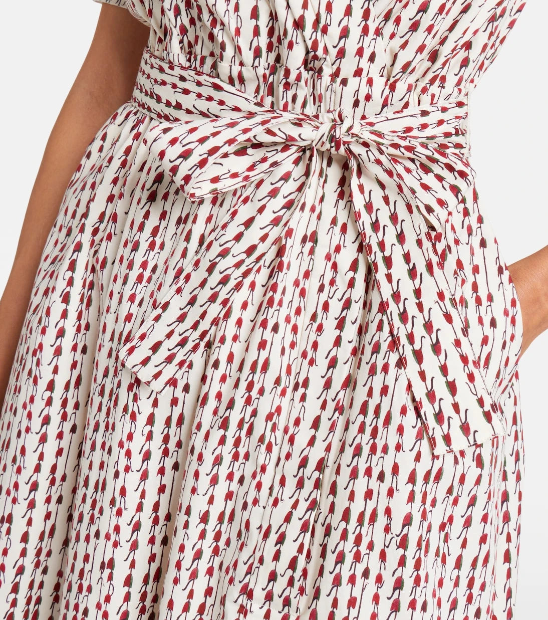 Altuzarra - Lydia printed cotton-blend wrap dress