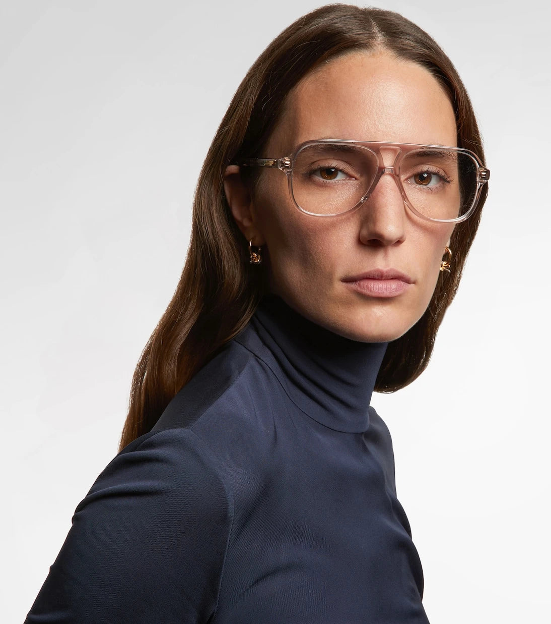 Bottega Veneta - Slim Ribbon aviator glasses