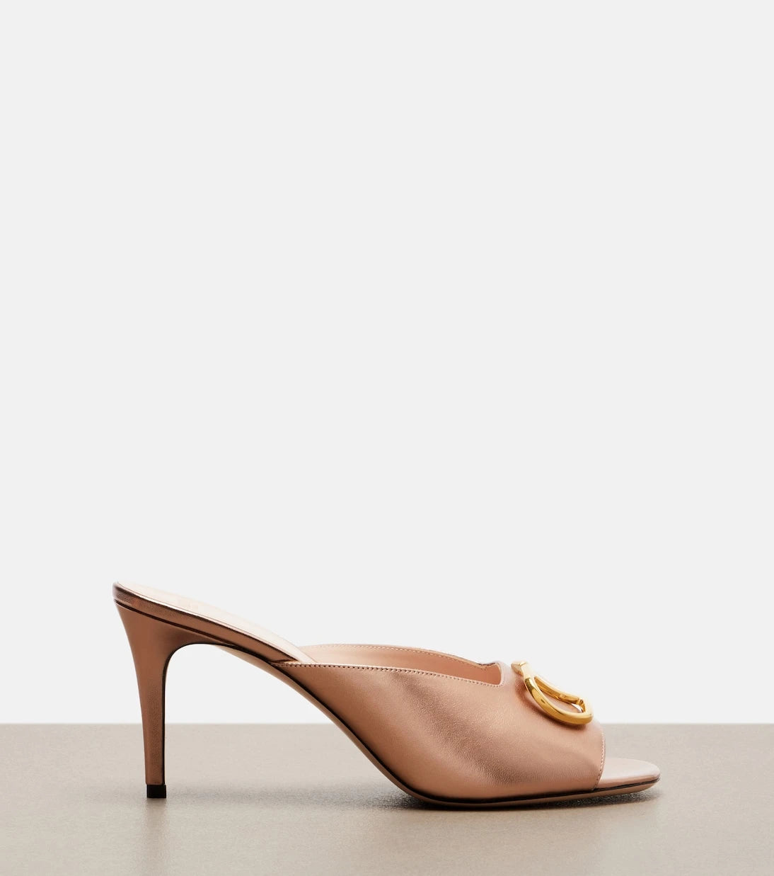 Valentino Garavani - VLogo metallic leather mules