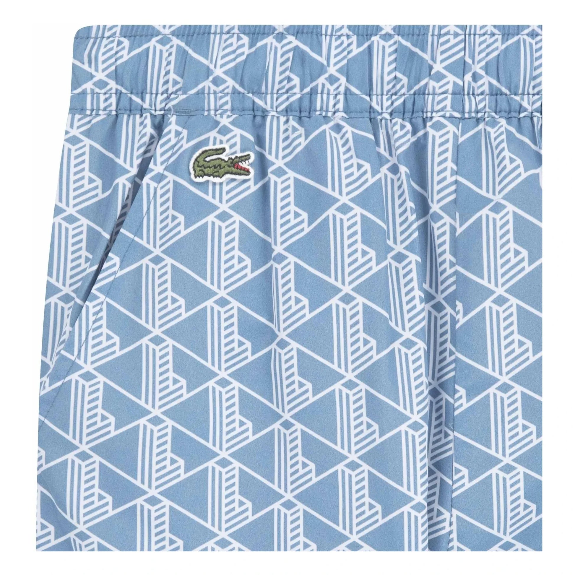 Lacoste - Monogrammed Recycled Fiber Jacket and Jogger Set | Light Blue