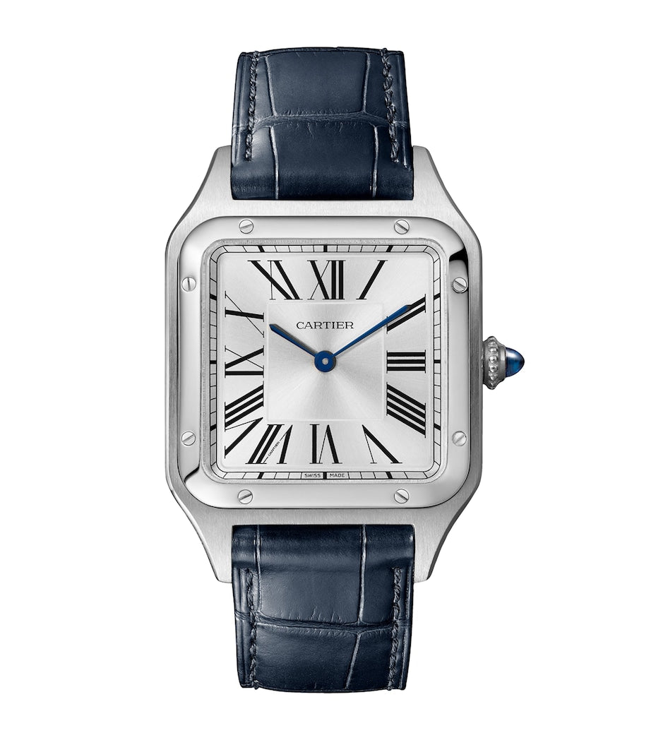 Large Stainless Steel Santos-Dumont Watch 31.4mm
