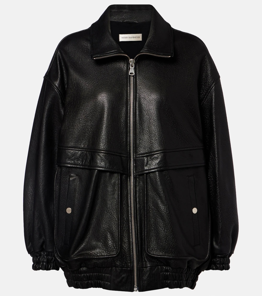 Nour Hammour - Beck leather bomber jacket