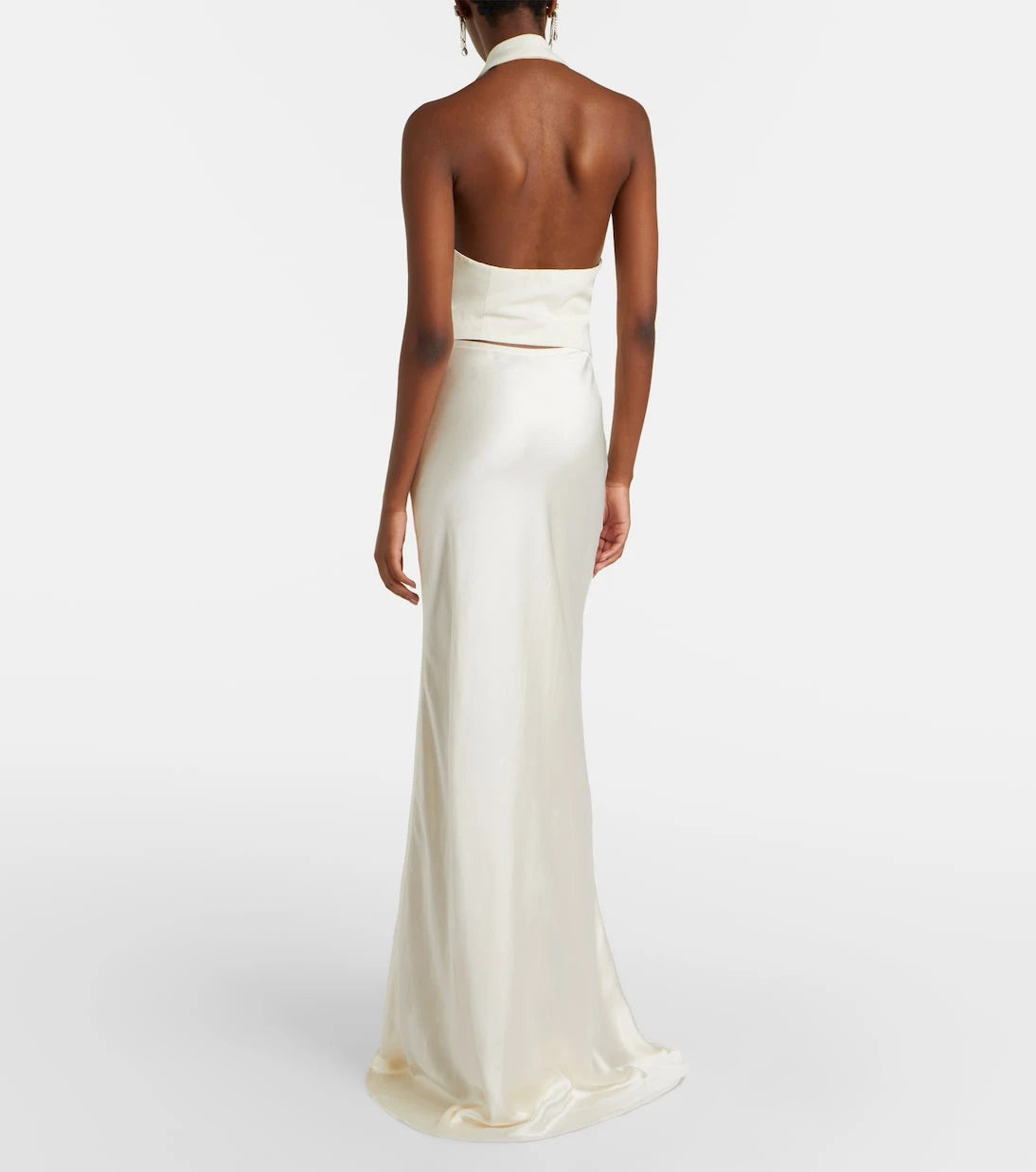 Self-Portrait - Satin maxi dress