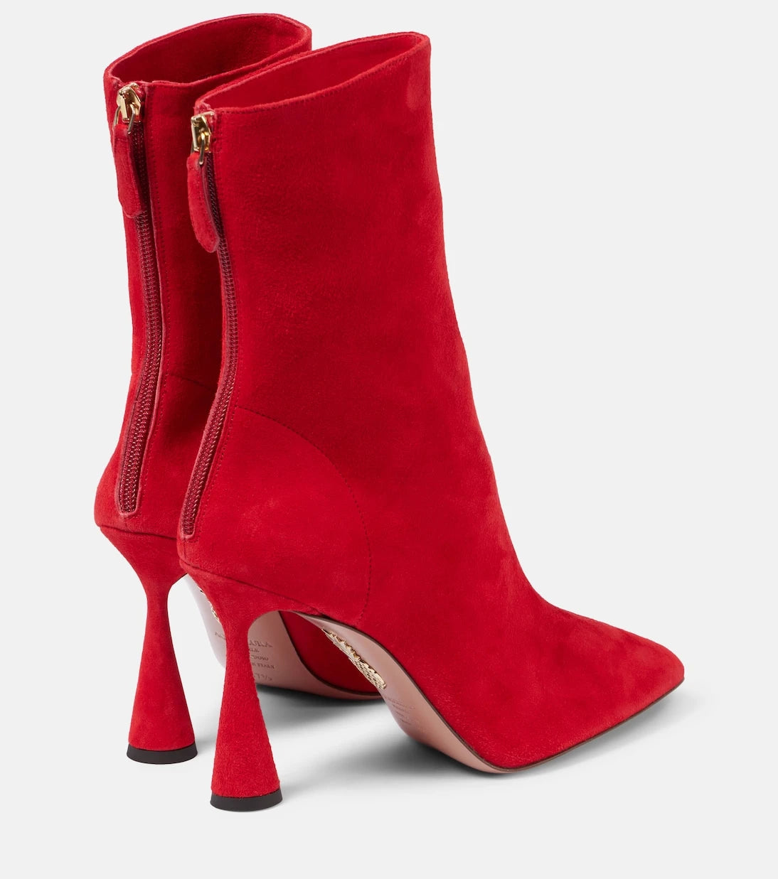 Aquazzura - Amore 95 suede ankle boots