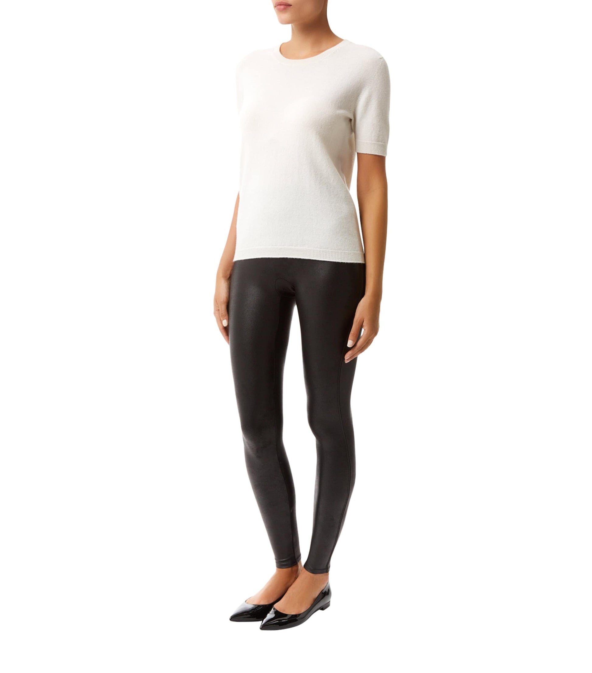 SPANXshape Faux Leather Leggings