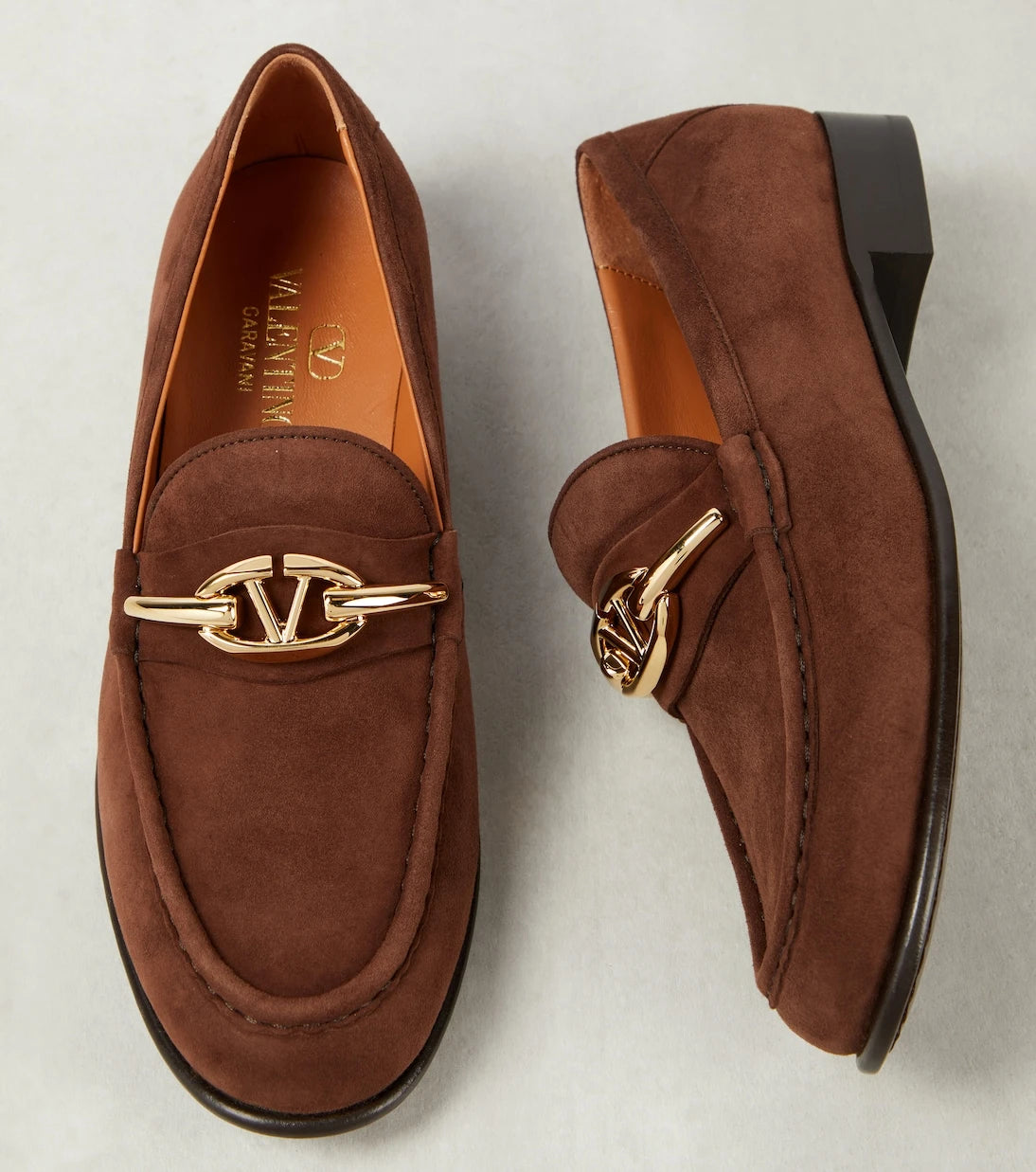 Valentino Garavani - VLogo Gate suede loafers