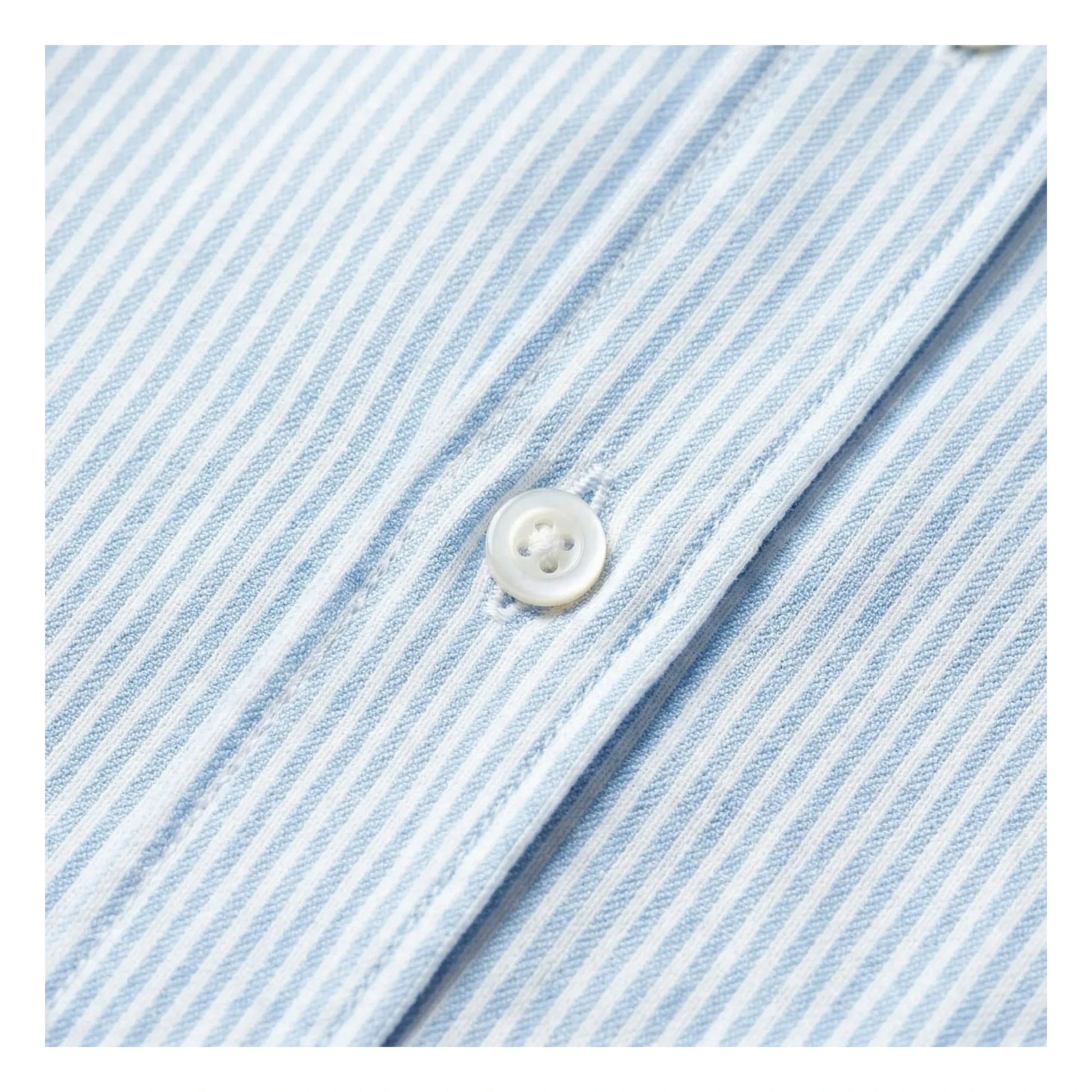 Smallable Woman - Striped Chili Short Shirt | Ice Blue