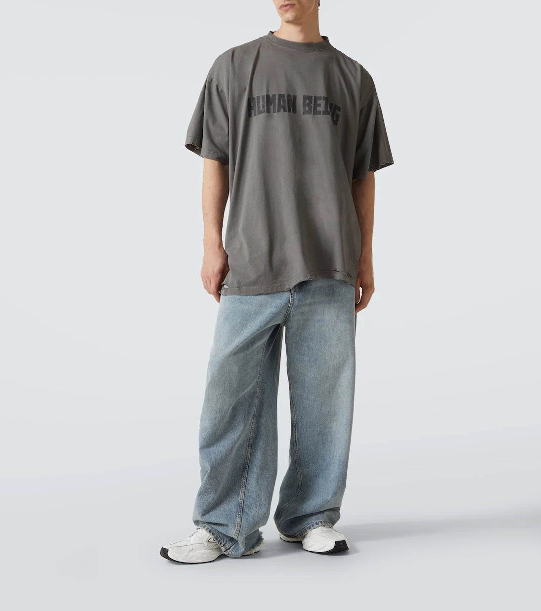 Balenciaga - Distressed cotton jersey T-shirt