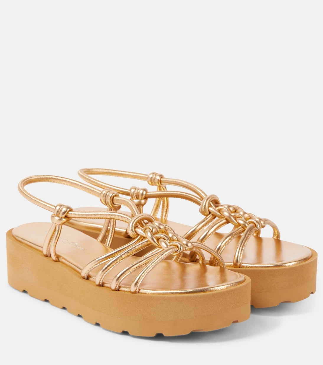 Gianvito Rossi - Metallic leather sandals