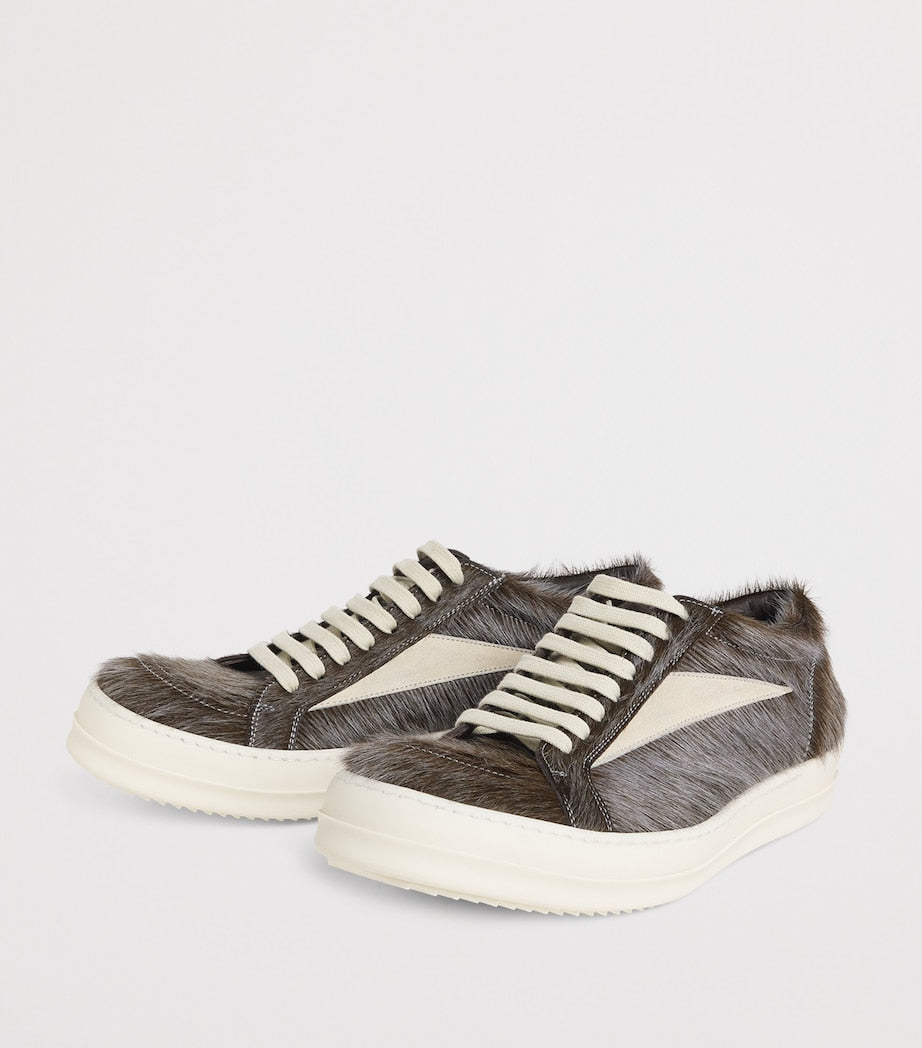 Pony Hair Vintage Low-Top Sneakers