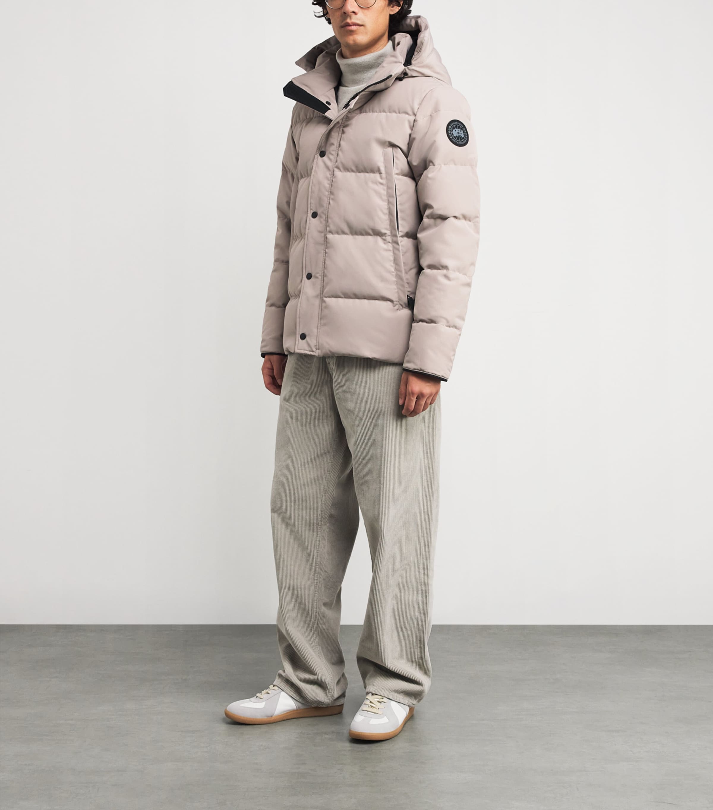 Canada Goose Beige Down Wyndham Parka