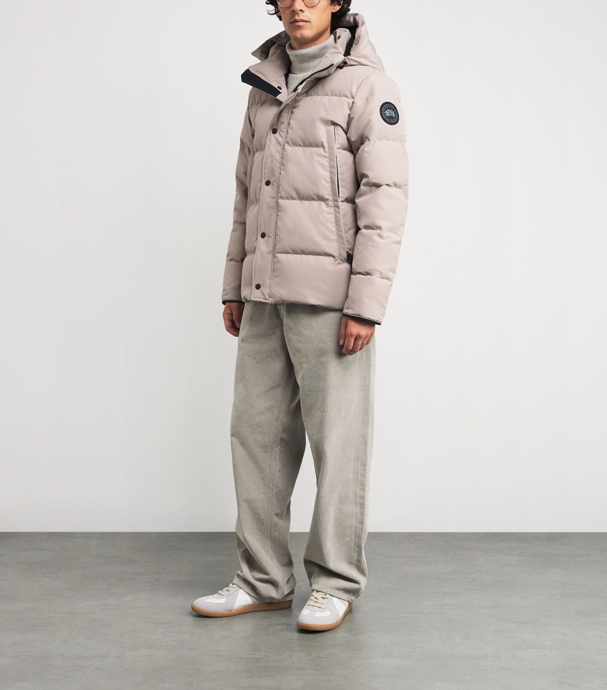Canada Goose Beige Down Wyndham Parka