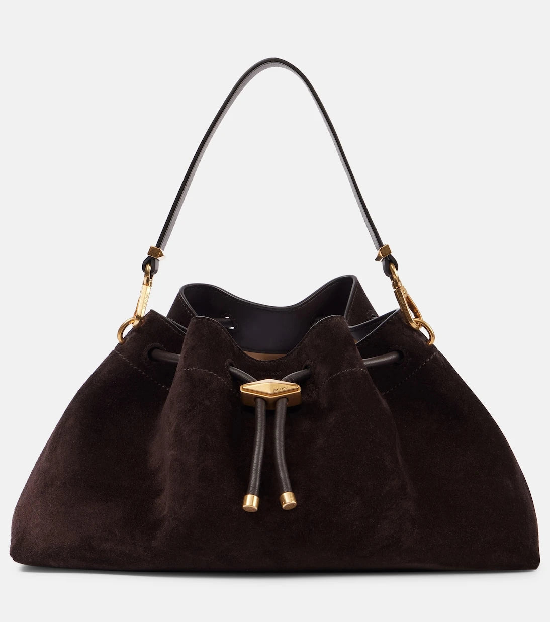 Jimmy Choo - Bon Bon Small suede bucket bag