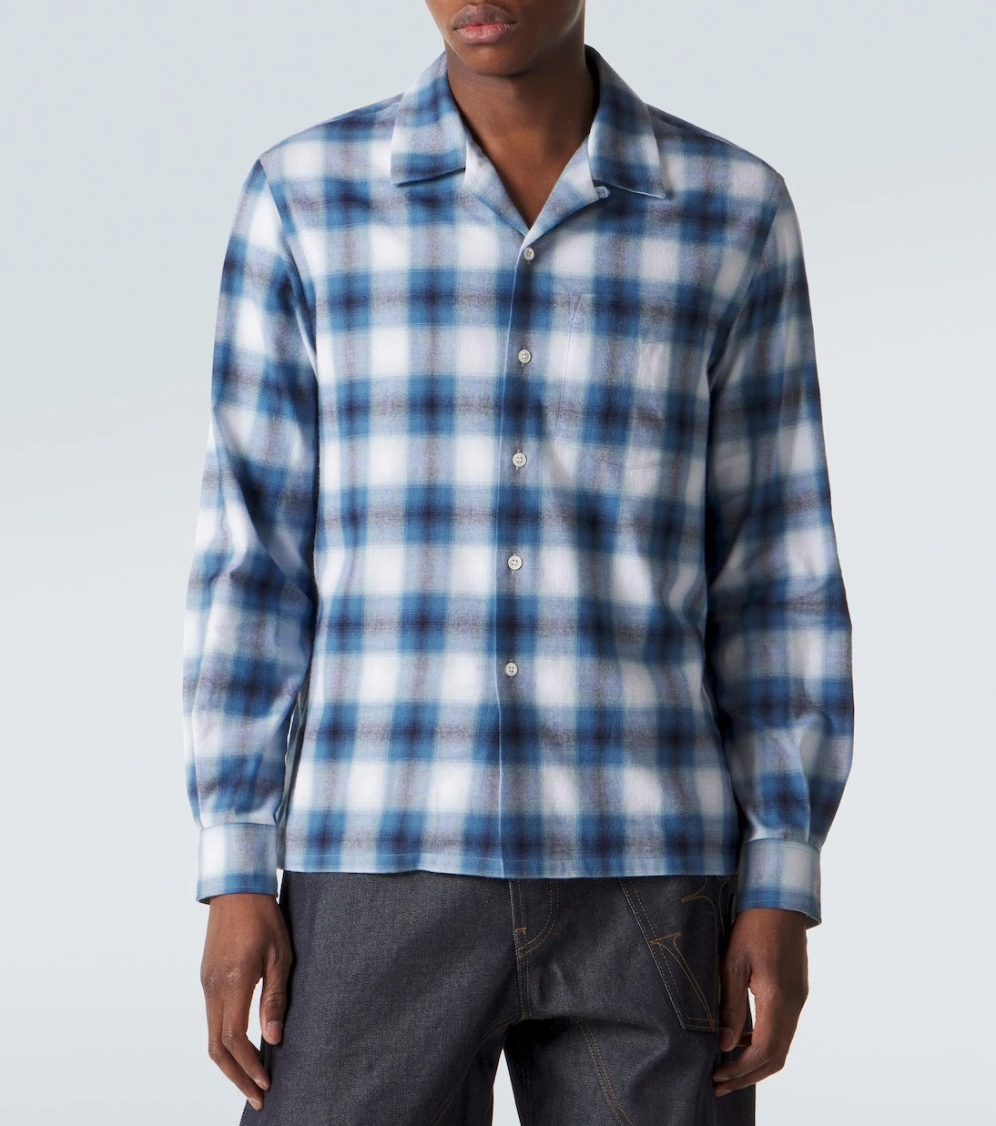 JW Anderson - Checked cotton flannel shirt