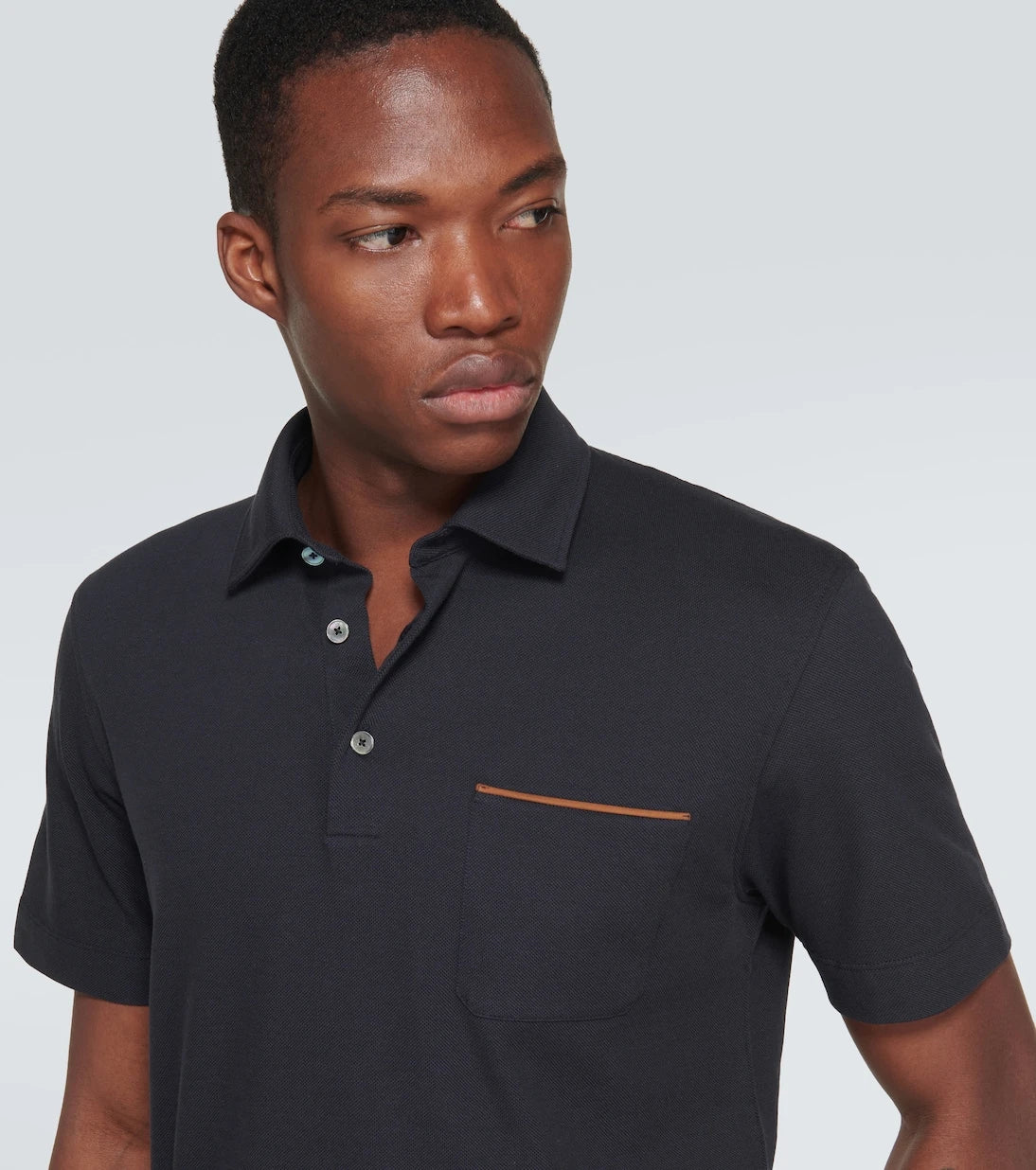 Zegna - Cotton piqué polo shirt