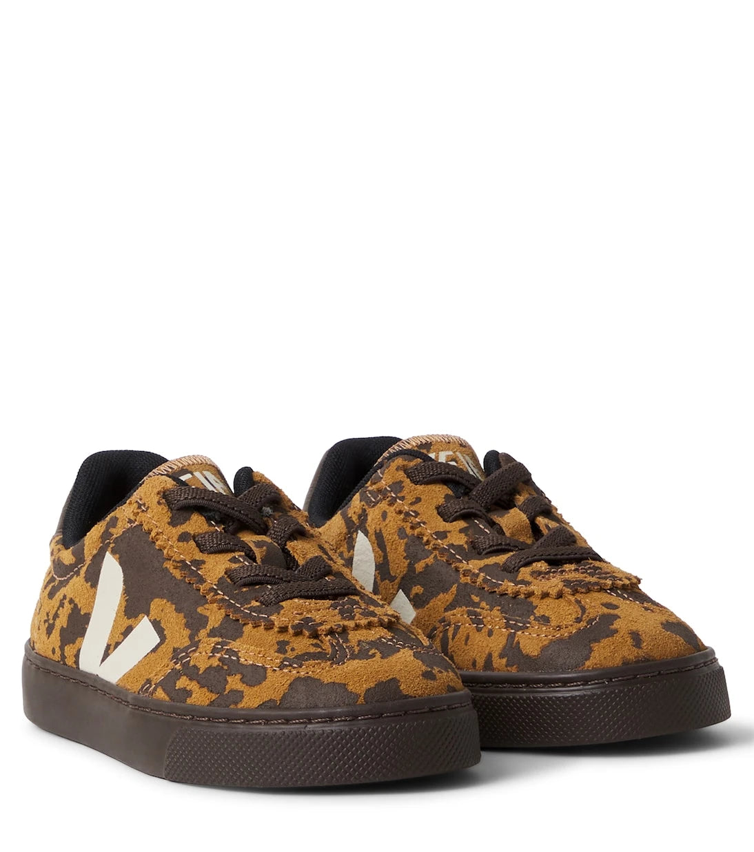 Veja Kids - Volley printed suede sneakers