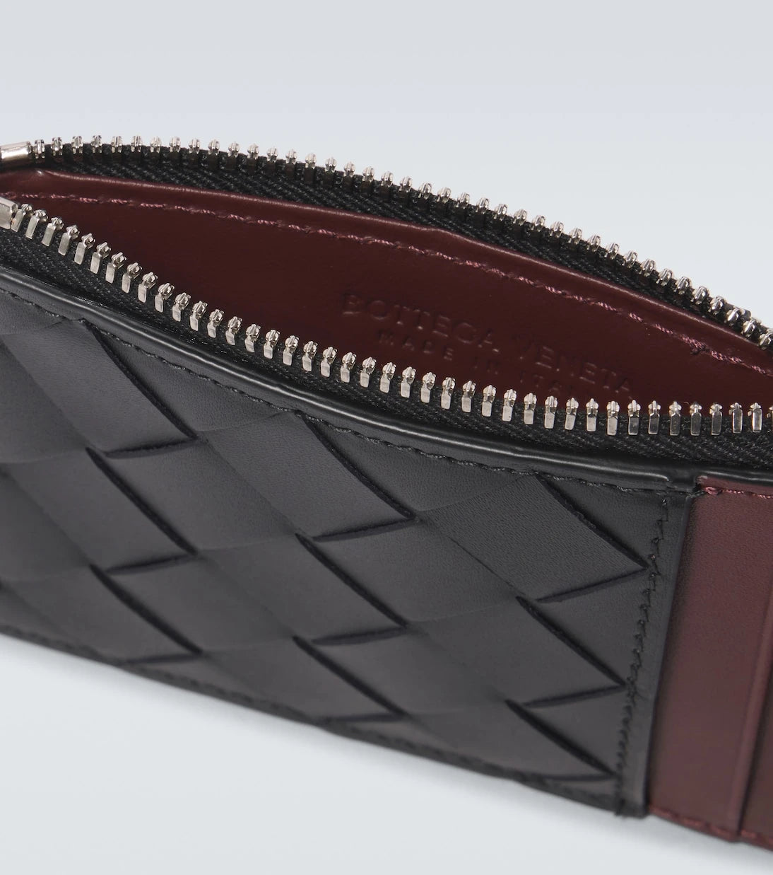 Bottega Veneta - Intrecciato zip-up leather card case