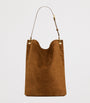 Beige Suede Niki Bucket Bag