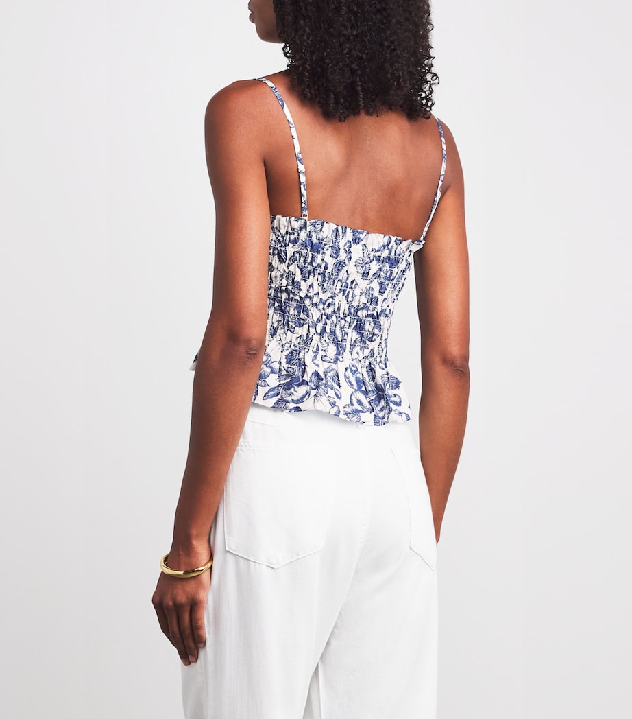 Maje Multi Cotton Printed Crop Top