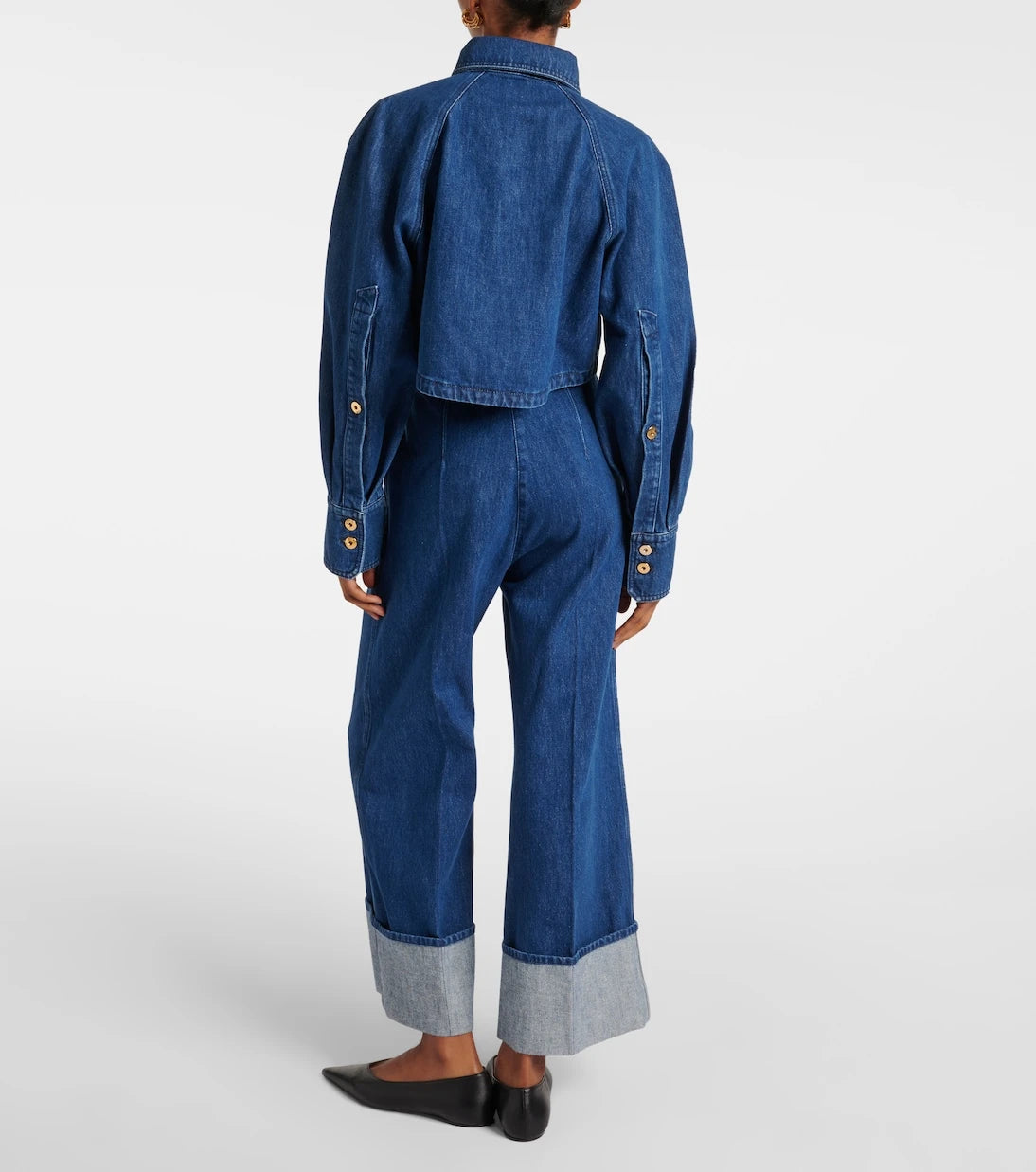 Patou - Cropped denim shirt