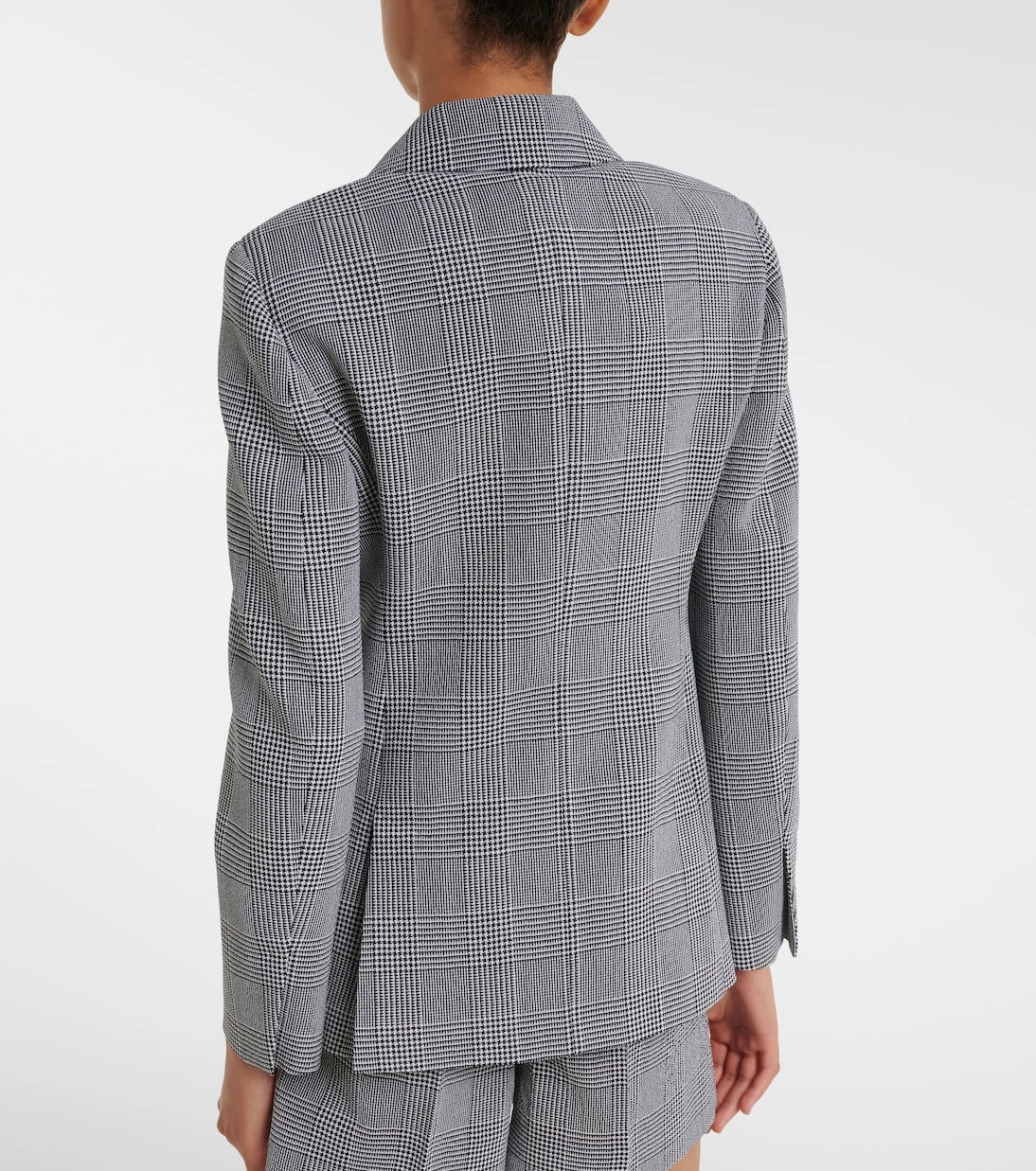 Max Mara - Prince of Wales check virgin wool blazer