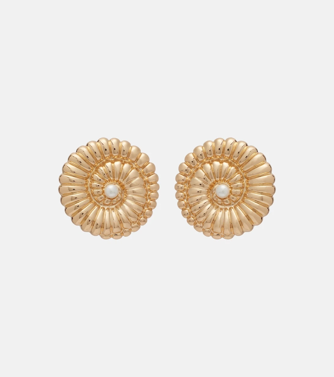 Self-Portrait - Faux pearl-embellished earrings