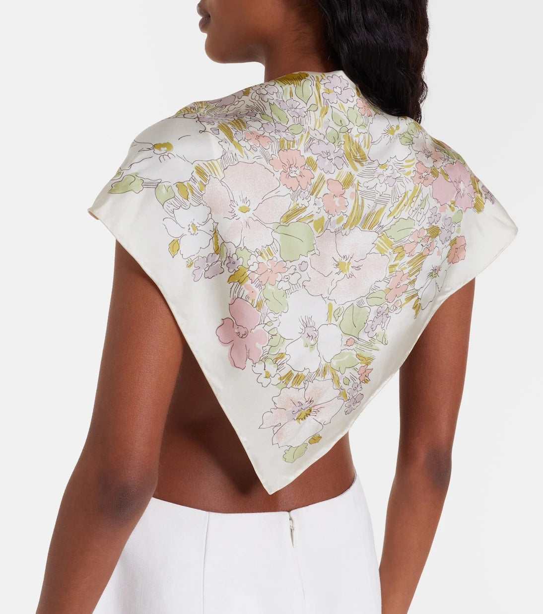 Calvin Klein Collection - Lorelai floral silk scarf