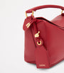 LOEWE Red Small Leather Featherlight Puzzle Top-Handle Bag