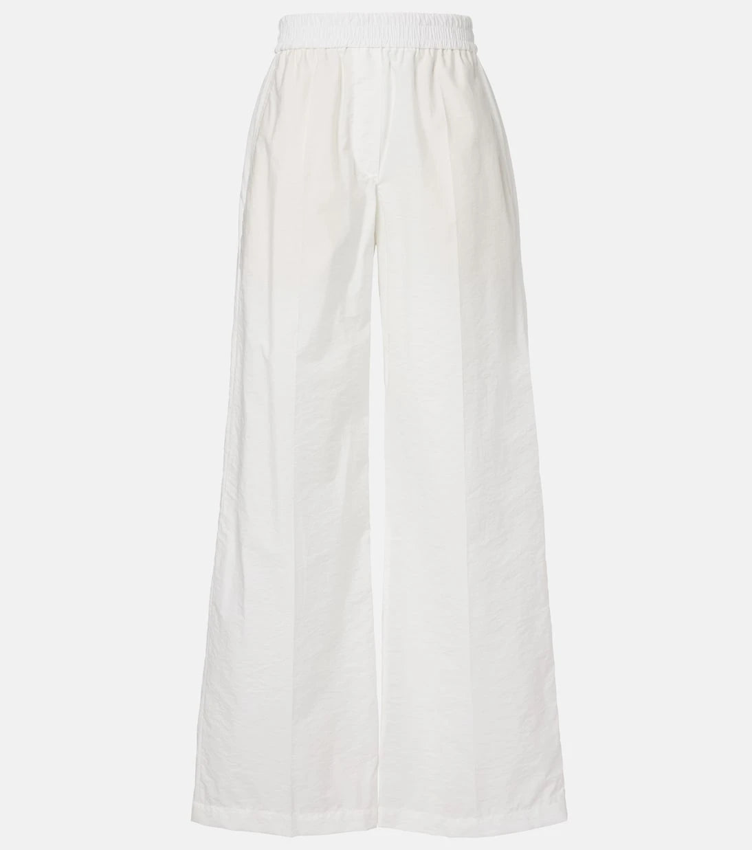 Brunello Cucinelli - Cotton-blend wide-leg pants