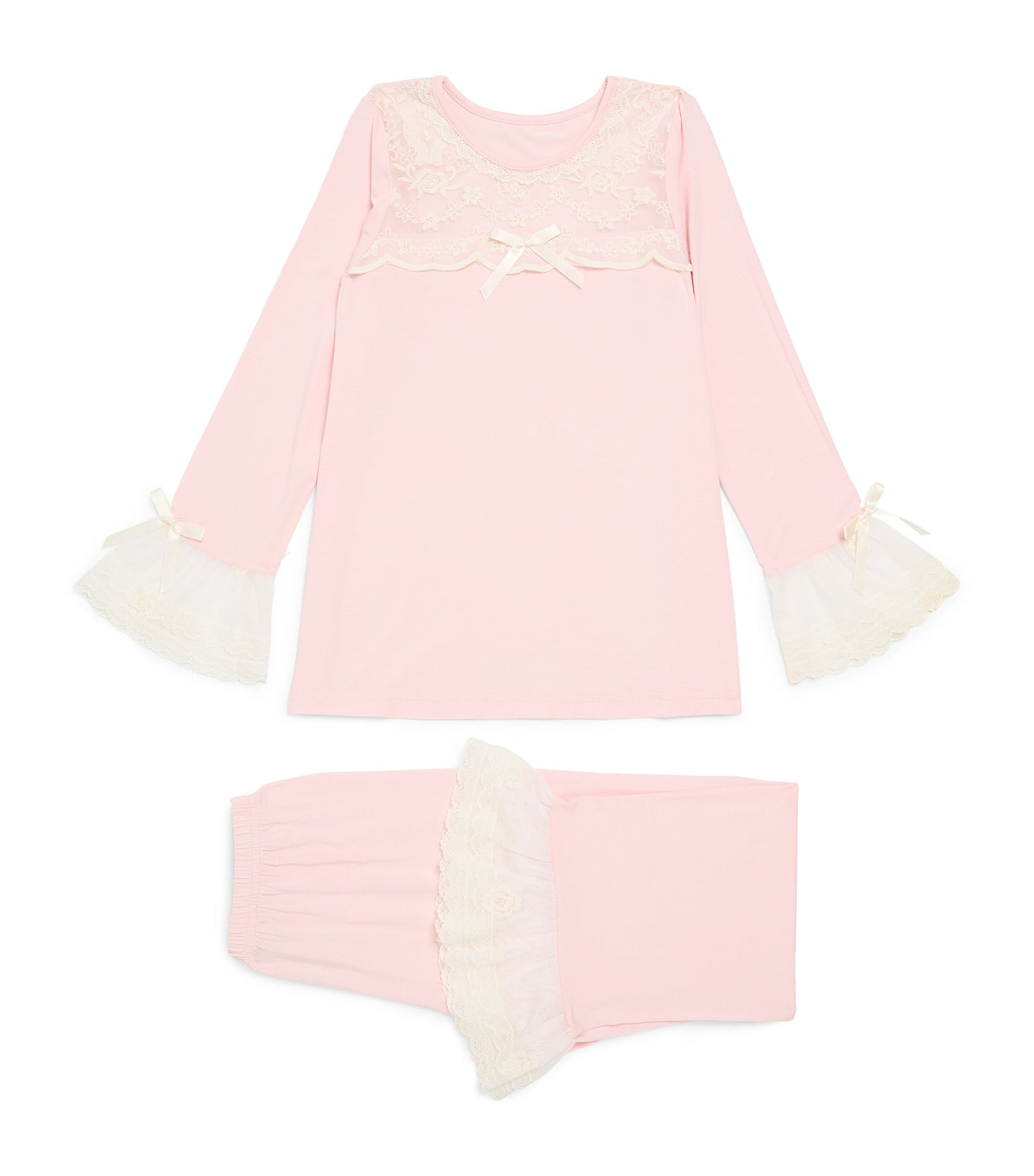 Lace-Trim Alana Pyjama Set (2-12 Years)