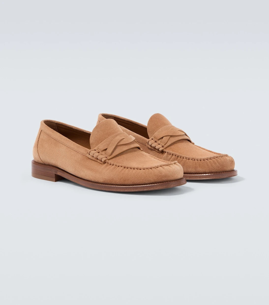 Brunello Cucinelli - Suede penny loafers