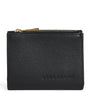 Black Leather Le Foulonné Compact Wallet